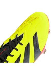 Adidas - Buty piłkarskie adidas Predator Elite Fg M IF5441 żółte. Zapięcie: sznurówki. Kolor: żółty. Materiał: materiał, syntetyk. Szerokość cholewki: normalna. Sport: piłka nożna #4