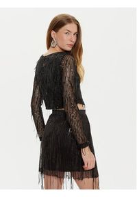 only - ONLY Bluzka Spacy 15331803 Czarny Cropped Fit. Kolor: czarny. Materiał: syntetyk #2