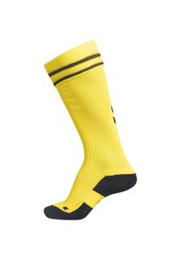 Getry piłkarskie dla dorosłych Hummel Element Football Sock. Kolor: wielokolorowy, czarny, żółty. Sport: piłka nożna