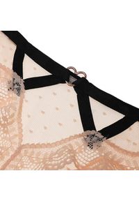 Intica - Majtki koronkowe z wycięciem na co dzień BarbaraAnne. Kolor: beżowy. Materiał: koronka #3