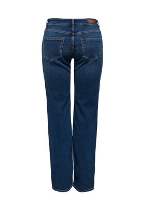 only - ONLY Jeansy Blush 15344167 Granatowy Straight Fit. Kolor: niebieski