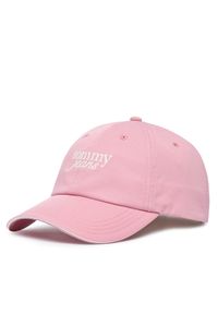 Tommy Jeans Czapka z daszkiem Script AW0AW18973 Różowy jasny. Kolor: różowy. Materiał: bawełna #1