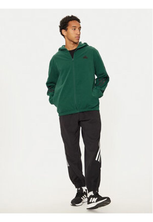 Adidas - adidas Polar Future Icons 3-Stripes IW6079 Zielony Regular Fit. Kolor: zielony. Materiał: syntetyk