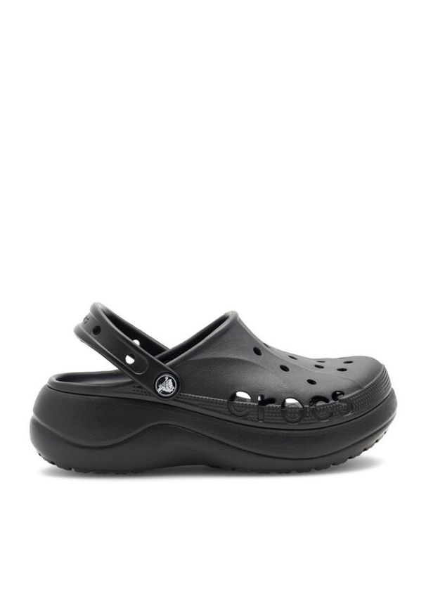 Crocs Klapki BAYA PLATFORM CLOG 208186-001 Czarny. Kolor: czarny. Materiał: syntetyk. Obcas: na platformie