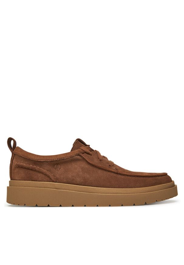 Clarks Półbuty Polden 26180865 Brązowy. Kolor: brązowy. Materiał: zamsz, skóra