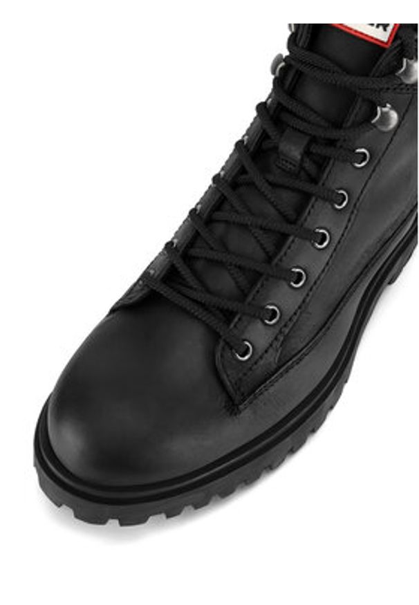 Hunter Trapery CHESTER-03 MI08 Czarny. Kolor: czarny. Materiał: nubuk, skóra