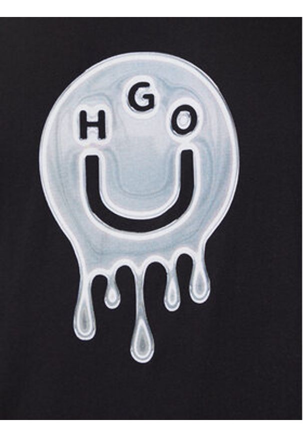 Hugo - HUGO T-Shirt Nedirix 50549162 Czarny Regular Fit. Kolor: czarny. Materiał: bawełna