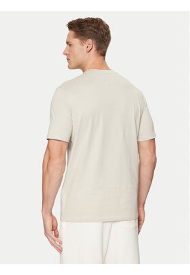 Guess T-Shirt Z5RI03 I3Z14 Beżowy Regular Fit. Kolor: beżowy. Materiał: bawełna