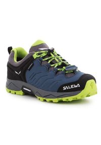 Buty trekkingowe Salewa Jr Mtn Trainer 64008-0361 niebieskie. Zapięcie: sznurówki. Kolor: niebieski. Materiał: guma, syntetyk, materiał, denim. Szerokość cholewki: normalna. Sport: outdoor