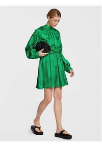 Samsoe & Samsoe - Samsøe Samsøe Sukienka koktajlowa Ebbali F22400163 Zielony Regular Fit. Kolor: zielony. Materiał: jedwab. Styl: wizytowy