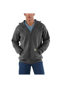 Bluza sportowa męska z kapturem Carhartt Midweight Hooded Zip Sweatshirt. Typ kołnierza: kaptur. Kolor: szary