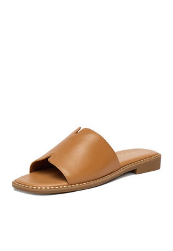 Lasocki Klapki RST-KM215-01 Brązowy. Kolor: brązowy. Materiał: skóra