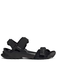 Adidas - Sandały męskie adidas Terrex Hydroterra JQ2231 - czarne. Zapięcie: klamry. Kolor: czarny. Materiał: syntetyk. Wzór: paski. Sezon: lato. Model: Adidas Terrex. Sport: turystyka piesza #1