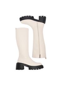 Nine West Kozaki CEO-SUMAYA-01 Écru. Kolor: kremowy. Materiał: materiał #4