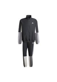 Adidas - Dres Sportswear Colorblock 3-Stripes. Kolor: czarny. Materiał: dresówka