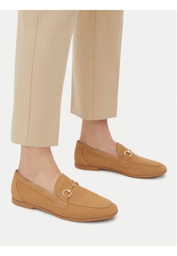 Jenny - JENNY Loafersy HY60163-9 Brązowy. Kolor: brązowy. Materiał: materiał