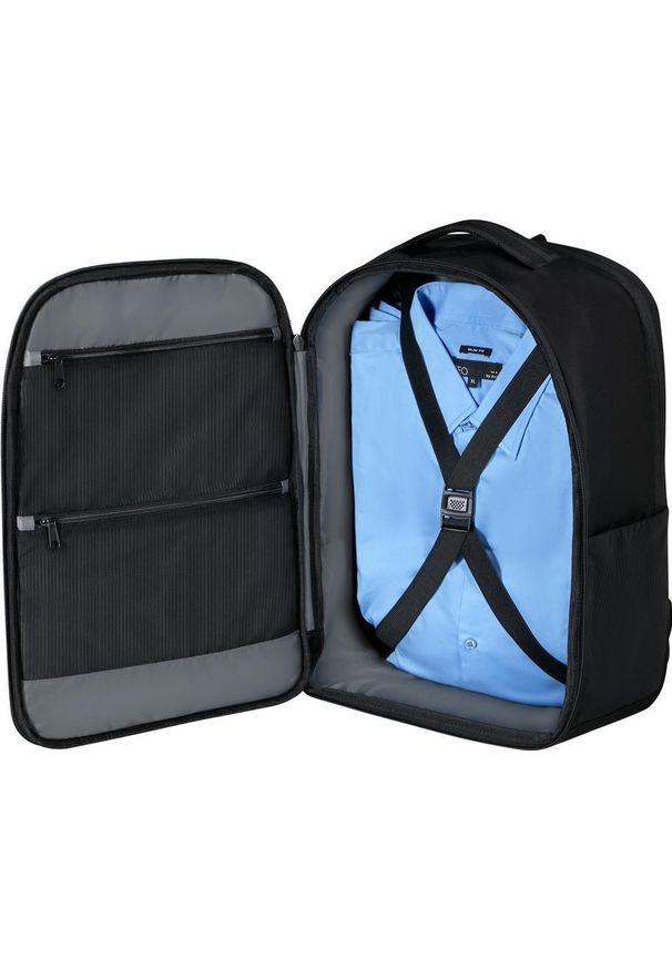 Plecak Samsonite 155199 1041 15.6'' Guardit 3.0 czarny. Kolor: czarny. Materiał: materiał, tkanina. Styl: biznesowy, casual