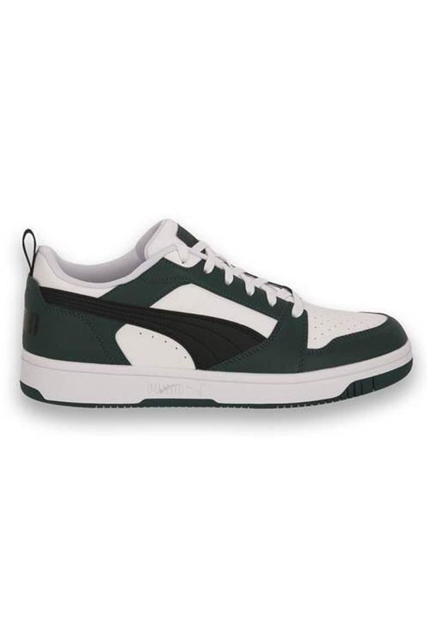 Buty do chodzenia męskie Puma 34 Rebound V6 Low. Zapięcie: sznurówki. Kolor: wielokolorowy, zielony. Materiał: materiał. Szerokość cholewki: normalna. Sport: turystyka piesza