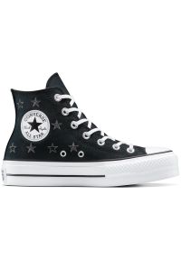 Buty sportowe Converse Chuck Taylor All Star Lift. Kolor: czarny. Materiał: materiał. Styl: sportowy #1