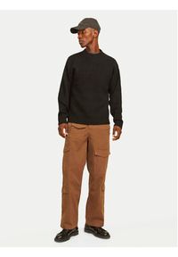 Jack & Jones Spodnie materiałowe Bill 12258307 Brązowy Relaxed Fit. Kolor: brązowy. Materiał: bawełna #4