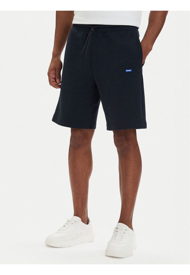 Hugo - HUGO Szorty sportowe Nasensio 50522364 Granatowy Regular Fit. Kolor: niebieski. Materiał: bawełna. Styl: sportowy