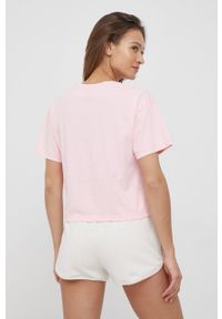 Pepe Jeans t-shirt bawełniany NINA kolor fioletowy. Kolor: fioletowy. Materiał: bawełna. Wzór: nadruk #2