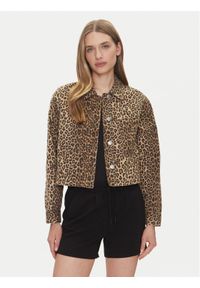 only - ONLY Kurtka jeansowa Naomi 15347129 Brązowy Regular Fit. Kolor: brązowy. Materiał: bawełna