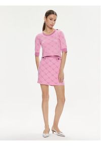 Liu Jo Spódnica mini MA4216 MA49I Różowy Slim Fit. Kolor: różowy. Materiał: wiskoza #5