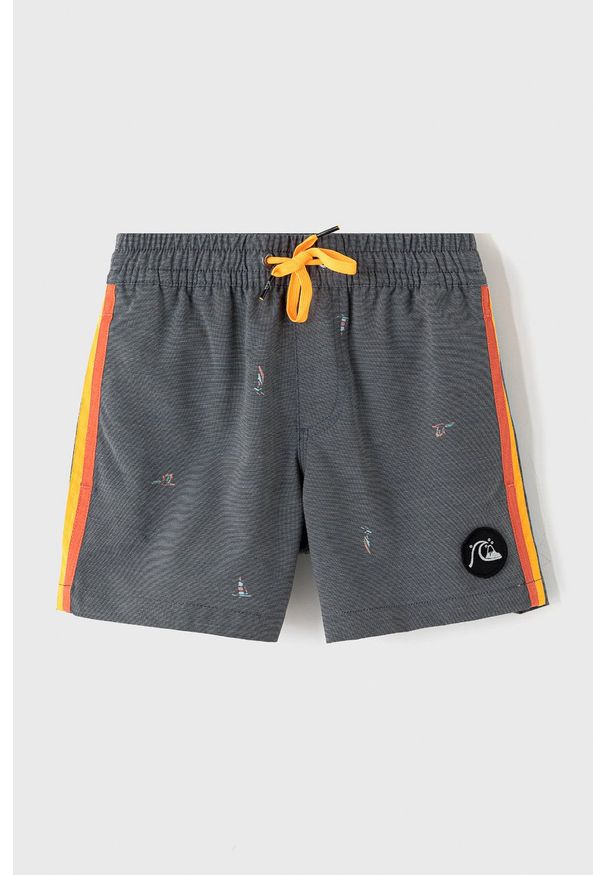 Quiksilver Szorty dziecięce kolor granatowy regulowana talia. Okazja: na co dzień. Kolor: niebieski. Materiał: materiał, włókno. Styl: casual
