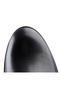 Marco Shoes Botki Skórzane 0599B-001-4 czarne. Kolor: czarny. Materiał: skóra. Szerokość cholewki: normalna. Obcas: na obcasie. Wysokość obcasa: średni #7