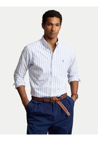 Polo Ralph Lauren Koszula 710944611001 Niebieski Classic Fit. Typ kołnierza: polo. Kolor: niebieski. Materiał: bawełna #1
