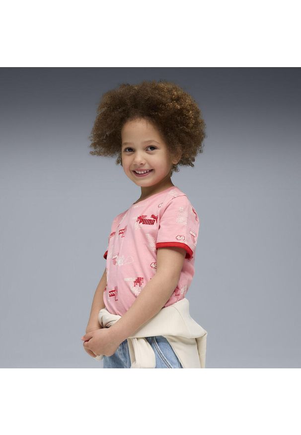 Puma - Dziecięca koszulka Little Runners PUMA Pinkscape Pink. Kolor: różowy. Sport: joga i pilates
