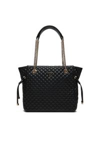 Guess Torebka HWEQG9 54122 Czarny. Kolor: czarny. Materiał: skórzane