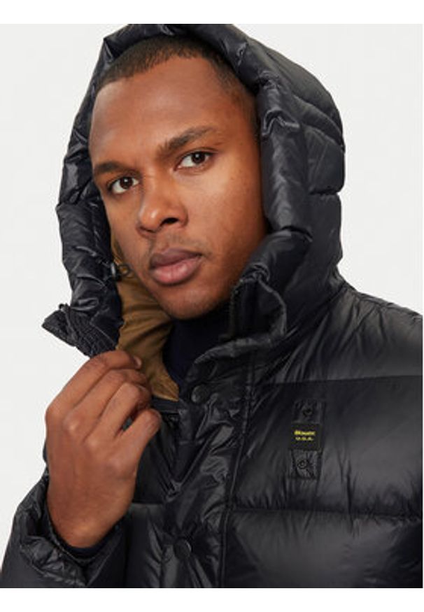 Blauer Kurtka puchowa 24WBLUC03028 Czarny Regular Fit. Kolor: czarny. Materiał: syntetyk