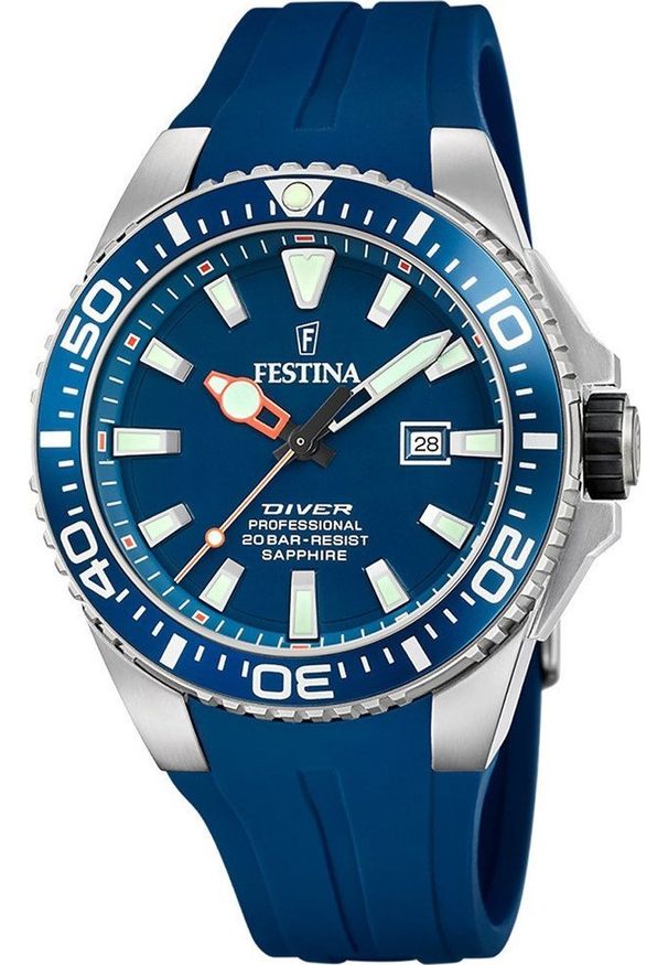 Zegarek Festina Zegarek męski Festina F20664-1 niebieski. Kolor: niebieski