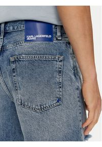 Karl Lagerfeld Jeans Szorty jeansowe 241D1117 Niebieski Relaxed Fit. Kolor: niebieski. Materiał: bawełna #5