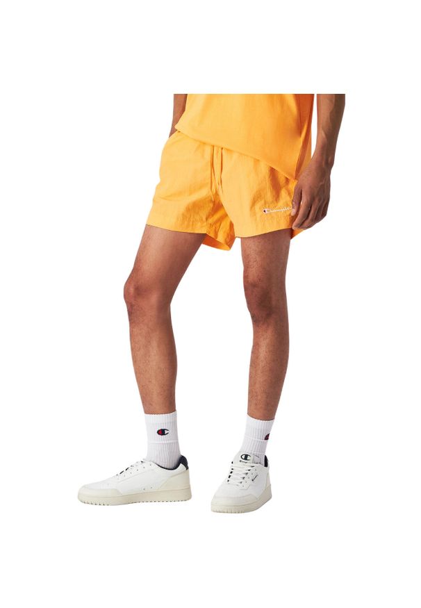 Spodenki kąpielowe męskie Champion Beachshort 219979. Kolor: pomarańczowy