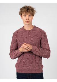 Guess Sweter | M1RR03Z1CX2 | Mężczyzna | Różowy, Fioletowy. Okazja: na co dzień. Kolor: fioletowy, różowy, wielokolorowy. Materiał: bawełna. Wzór: aplikacja. Styl: casual #2