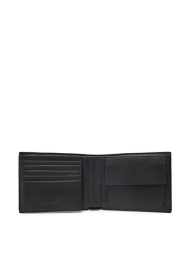 Calvin Klein Portfel męski Ck Sleek Trifold 10Cc W/Coin K50K512865 Czarny. Kolor: czarny. Materiał: materiał