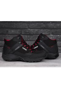 Buty męskie trekkingowo górskie DK PREDATOR HIGH SOFTSHELL. Kolor: czarny, czerwony, wielokolorowy. Materiał: softshell #2