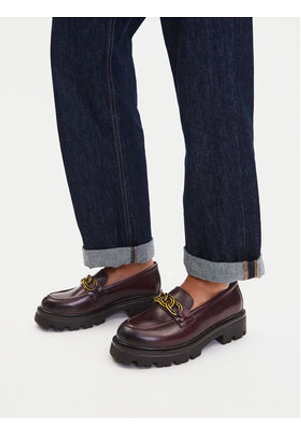 Lasocki Loafersy CEO-WI33-CSA538-SANDY-43 Bordowy. Kolor: czerwony. Materiał: skóra