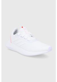 Adidas - adidas Buty QT RACER SPORT kolor biały. Nosek buta: okrągły. Zapięcie: sznurówki. Kolor: biały. Model: Adidas Racer #5