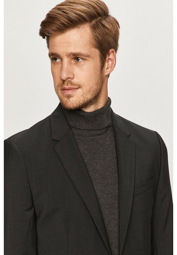 Hugo - Marynarka Extra Slim. Okazja: na co dzień. Kolor: szary. Styl: casual