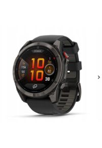 GARMIN - Garmin fēnix 8 Pro – 51 mm, AMOLED, Sapphire, Carbon pilkas DLC titanium with Juodas/pebble pilkas silicone band