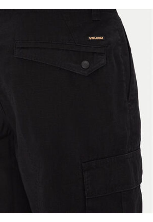Volcom Szorty materiałowe Strange Tripper A0912502 Czarny Loose Fit. Kolor: czarny. Materiał: bawełna