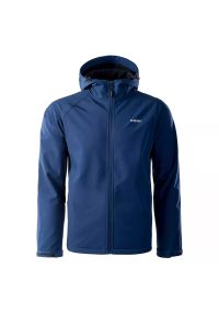 Hi-tec - Kurtka męska Softshell Hi-Tec Neti - niebieska, Rozmiar XL. Kolor: niebieski. Materiał: softshell. Sport: turystyka piesza #1