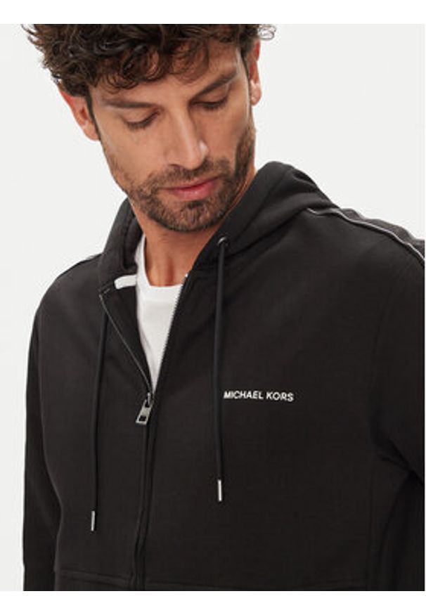 Michael Kors Bluza CT4524K5MF Czarny Regular Fit. Kolor: czarny. Materiał: bawełna