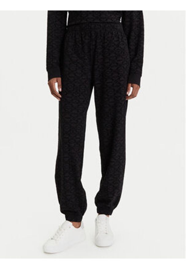 Hugo - HUGO Spodnie dresowe 50545211 Czarny Regular Fit. Kolor: czarny. Materiał: bawełna