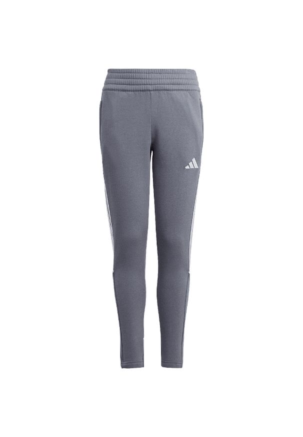 Spodnie piłkarskie dla dzieci Adidas Tiro 23 League Sweat. Kolor: biały, wielokolorowy, szary. Sport: piłka nożna