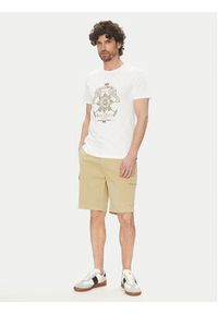 La Martina T-Shirt Aloysius MARG30 JS206 Biały Regular Fit. Kolor: biały. Materiał: bawełna #5